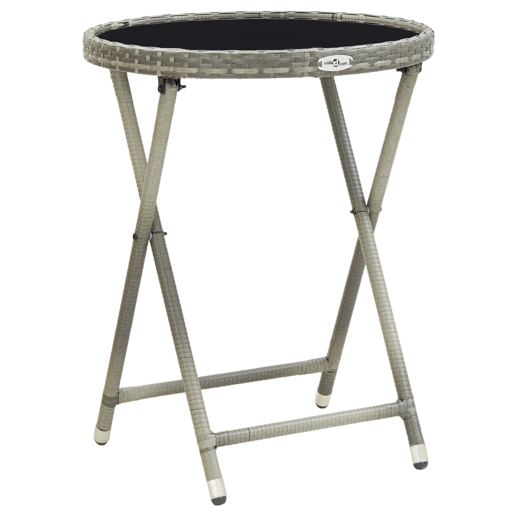 vidaXL Theetafel Grijs 60cm - 35% Korting! Zo Goed Als Nieuw