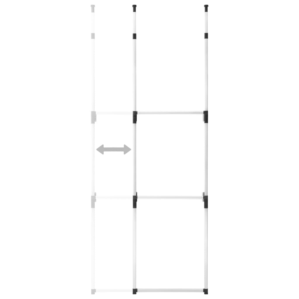 vidaXL Kledingkastsysteem Aluminium - Telescopisch & Verstelbaar - 35% Korting!