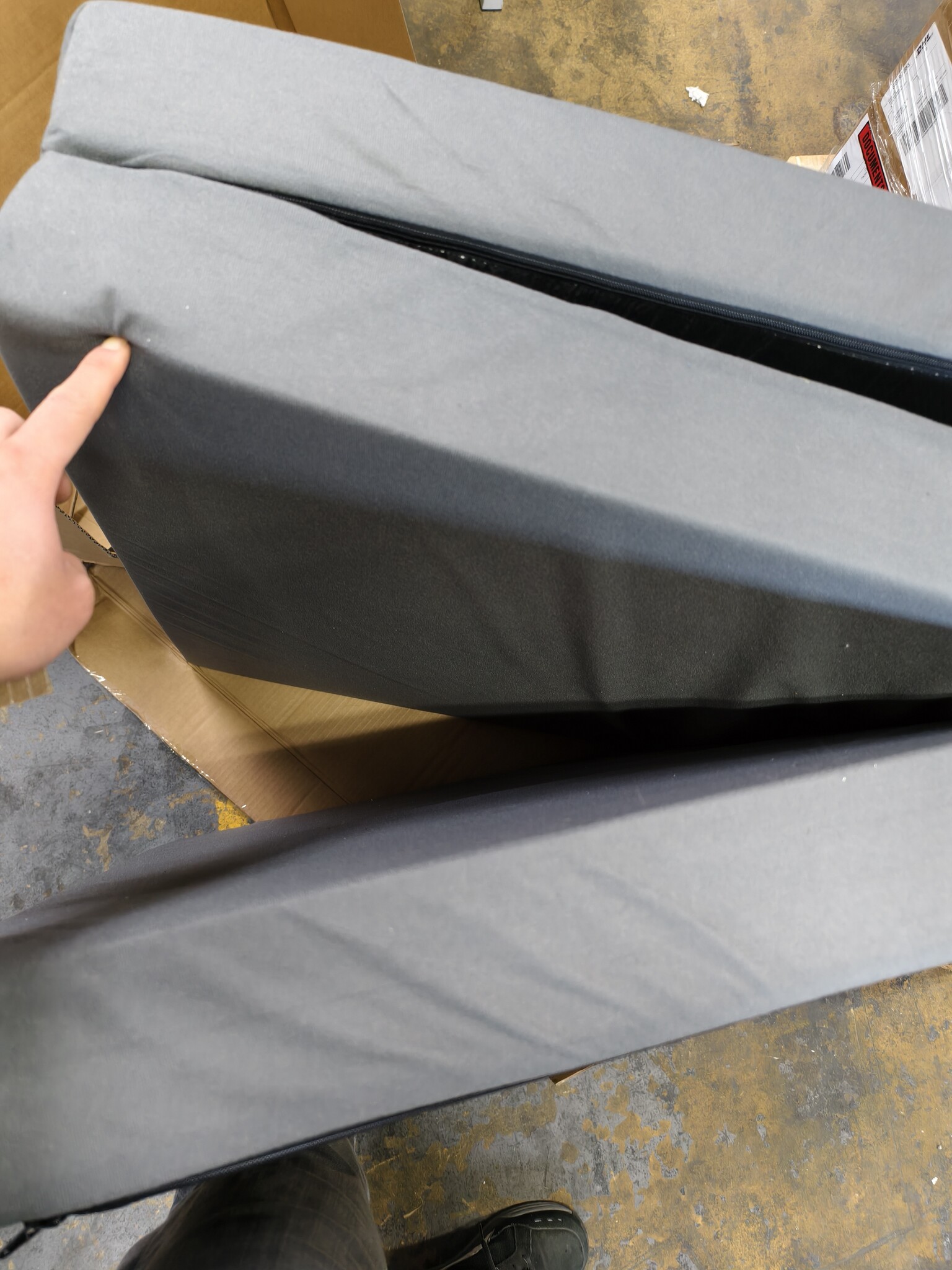 Logeermatras Grijs 200x80 - 55% Korting! Opvouwbaar