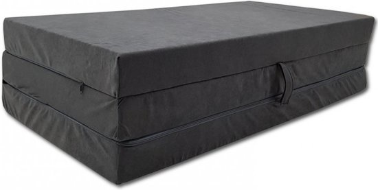 Logeermatras Grijs 200x80 - 55% Korting! Opvouwbaar