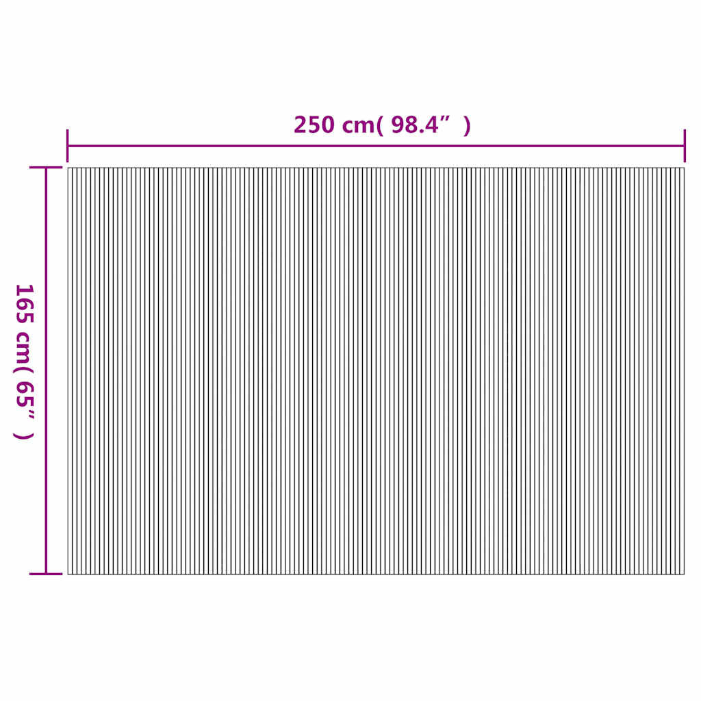 Kamerscherm Bamboe 250x165cm Natuurlijk - 35% Korting!