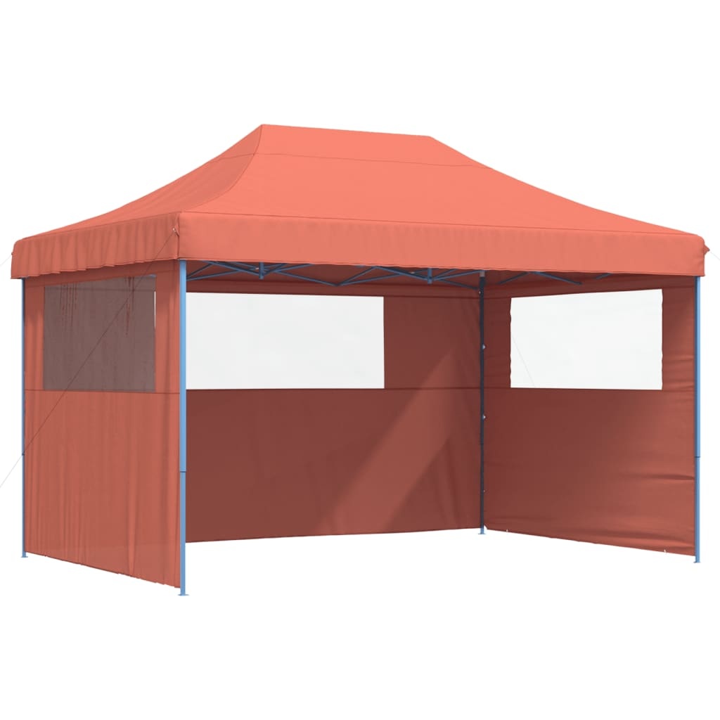 Partytent Inklapbaar Terracotta + Zijwanden - 35% Korting!