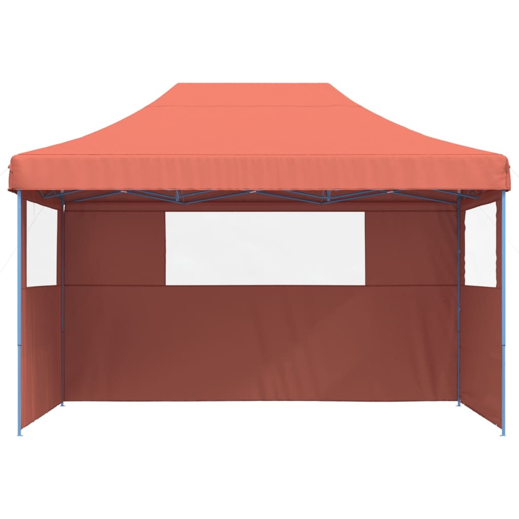 Partytent Inklapbaar Terracotta + Zijwanden - 35% Korting!