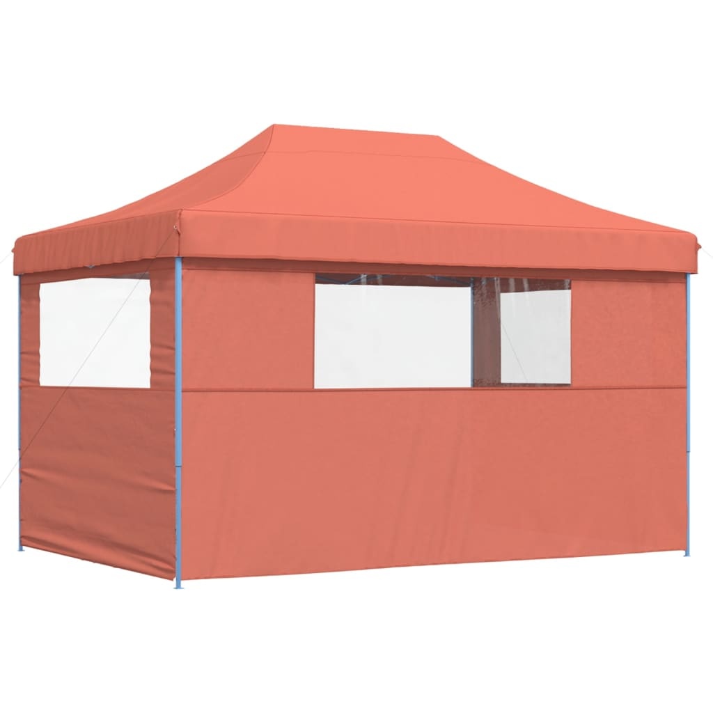 Partytent Inklapbaar Terracotta + Zijwanden - 35% Korting!