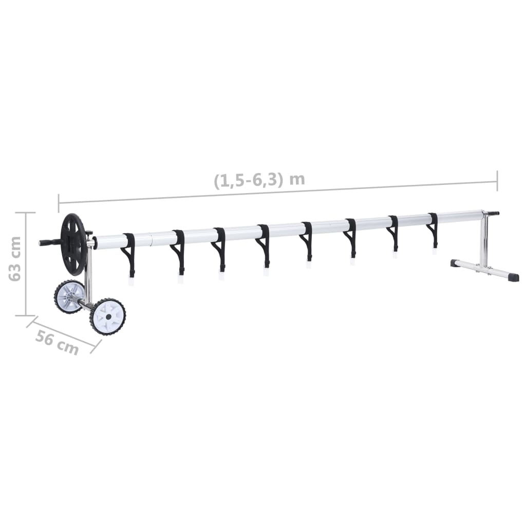Zwembadhoesroller RVS Frame - Tot 6.3m - 35% Korting!
