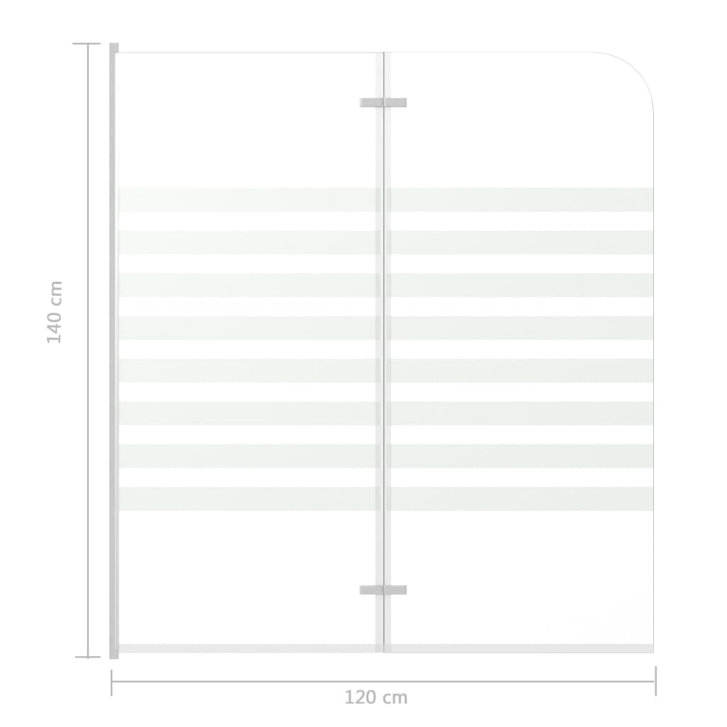 VidaXL Badwand 120x140cm Gehard Glas - 35% Korting!