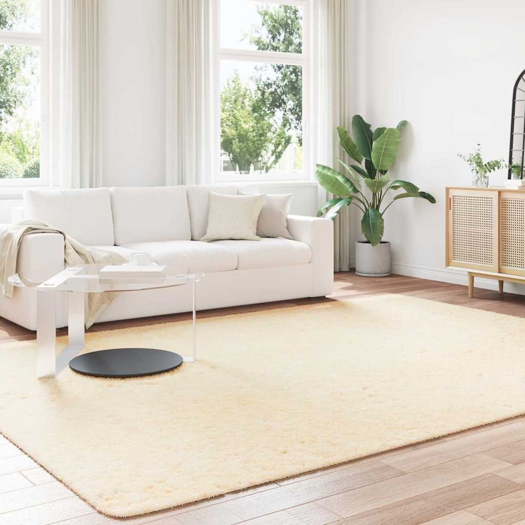 vidaXL NAVARRA Hoogpolig Vloerkleed 240x340 Crème - 35% Korting!