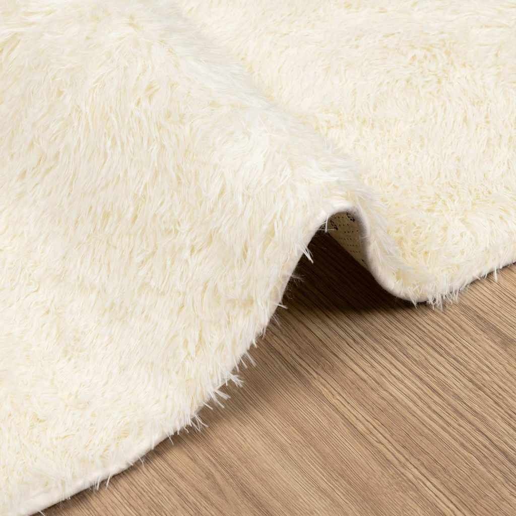 vidaXL NAVARRA Hoogpolig Vloerkleed 240x340 Crème - 35% Korting!