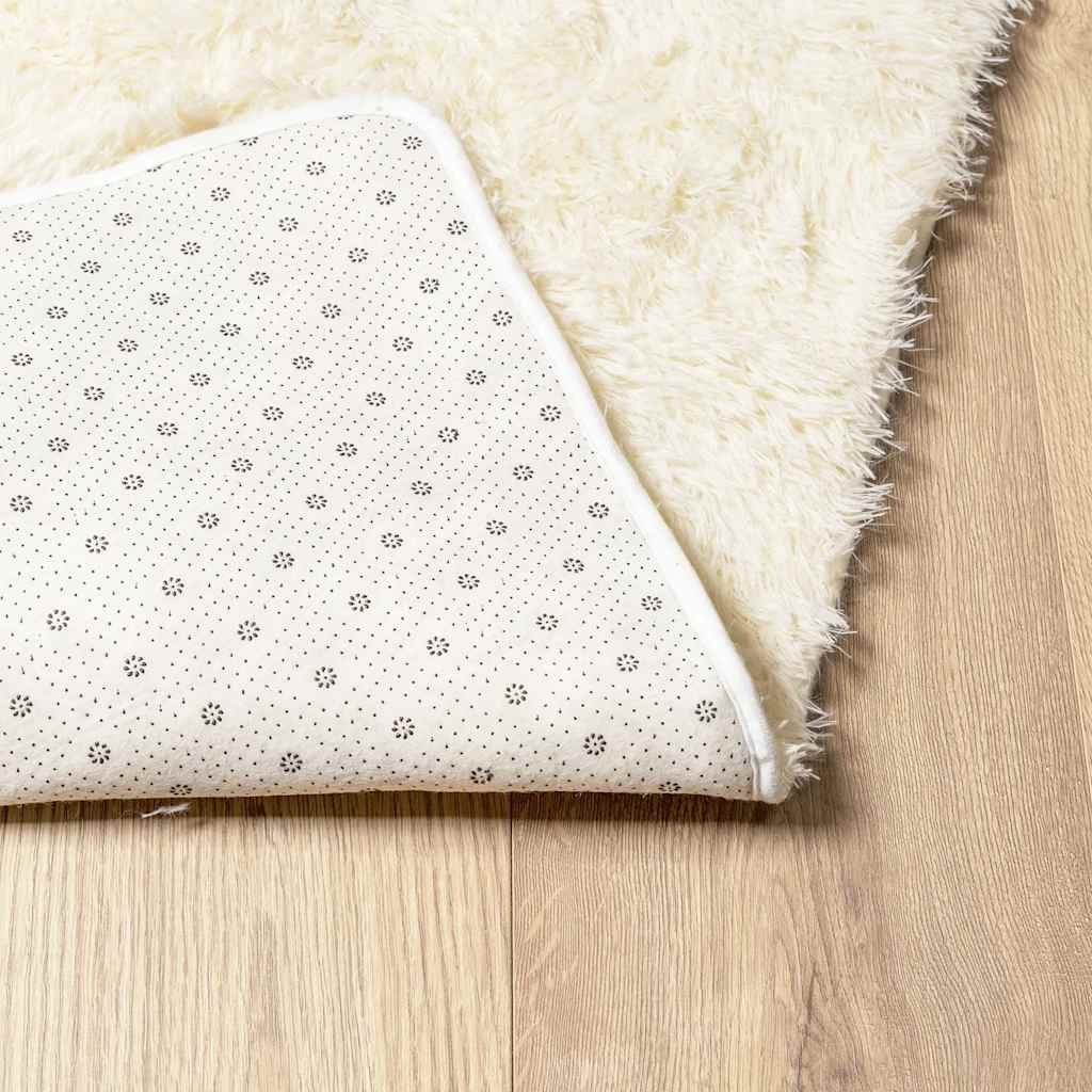 vidaXL NAVARRA Hoogpolig Vloerkleed 240x340 Crème - 35% Korting!