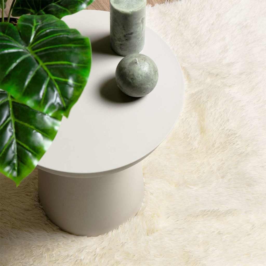 vidaXL NAVARRA Hoogpolig Vloerkleed 240x340 Crème - 35% Korting!
