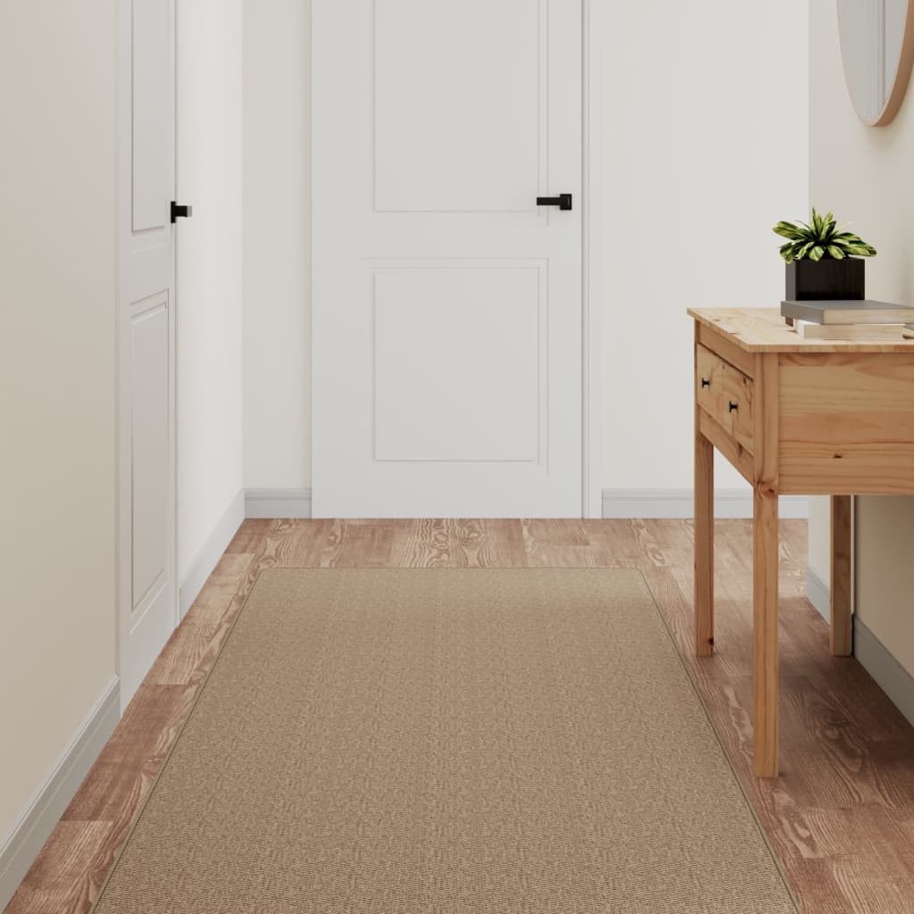 vidaXL Tapijtloper 80x300 Zand - Sisal-look - 35% Korting!