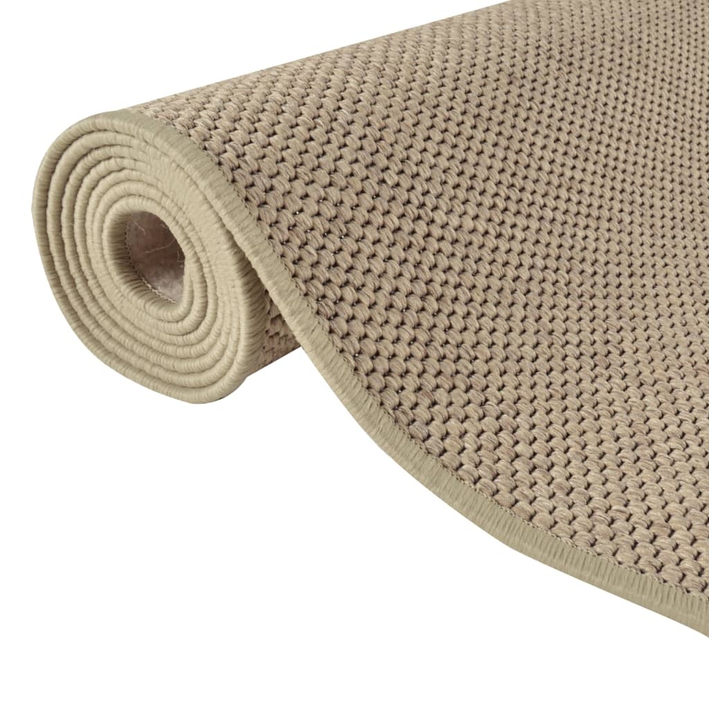 vidaXL Tapijtloper 80x300 Zand - Sisal-look - 35% Korting!