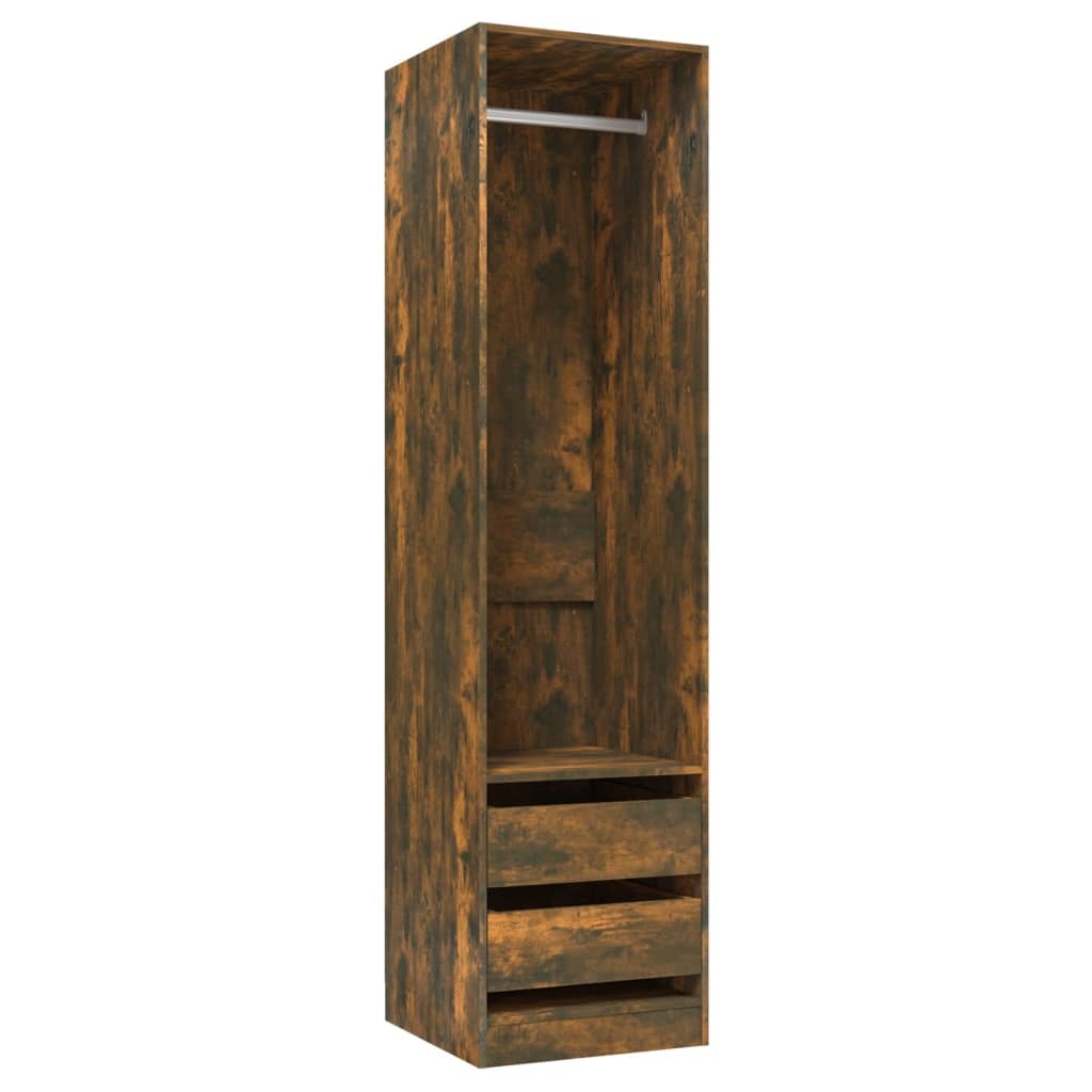 Kledingkast Gerookt Eiken 50x50x200cm - 42% Korting!