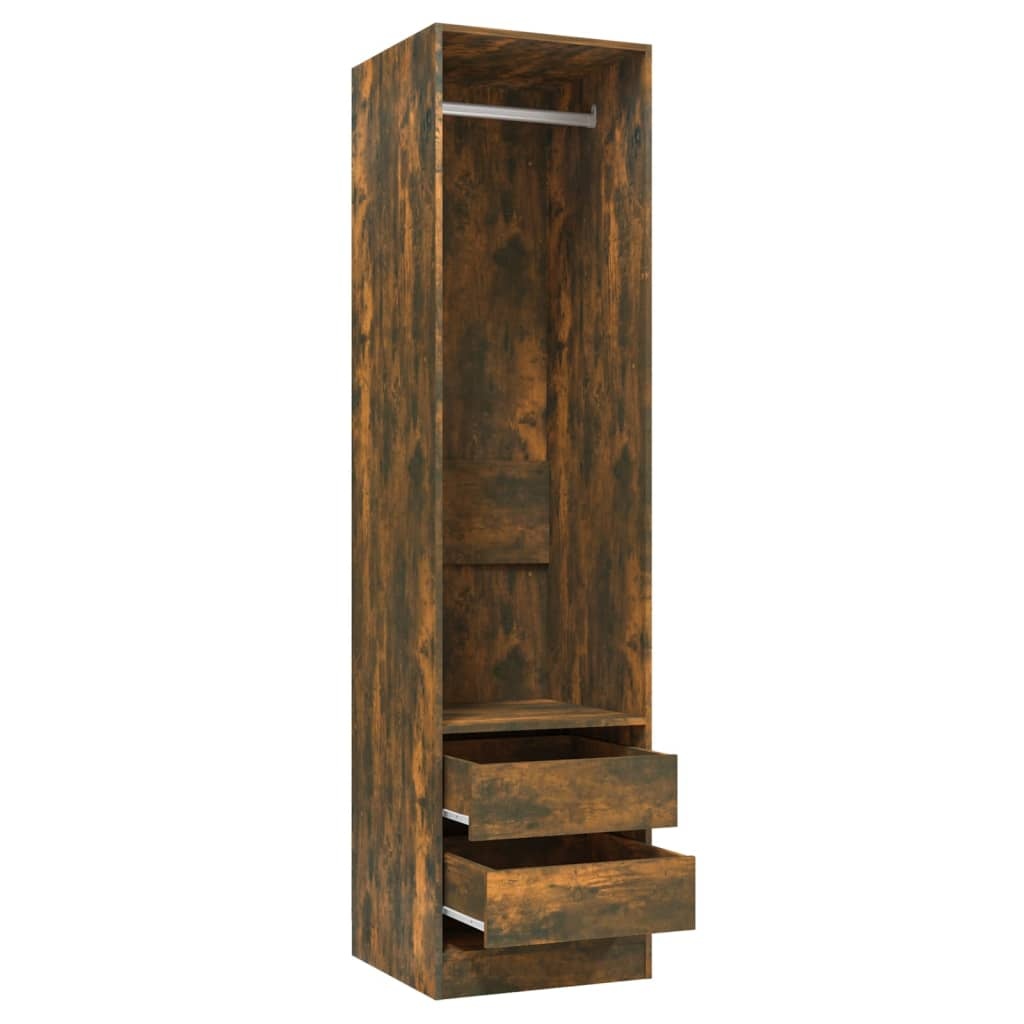 Kledingkast Gerookt Eiken 50x50x200cm - 42% Korting!