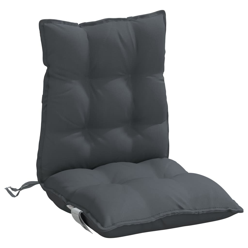 VidaXL Stoelkussens (6x) Antraciet - Lage Rug - 35% Korting!