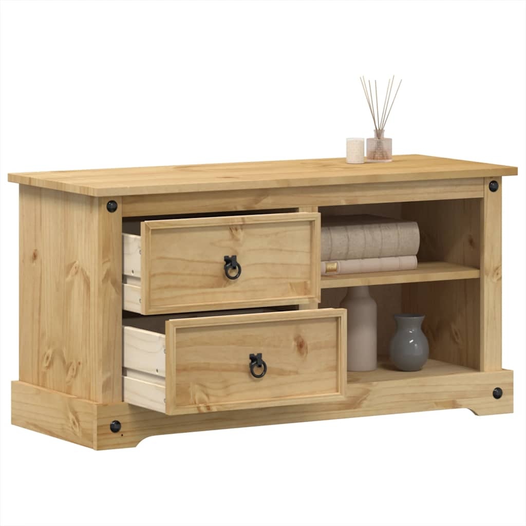 VidaXL Tv-meubel Corona Grenenhout 100cm - 35% Korting!