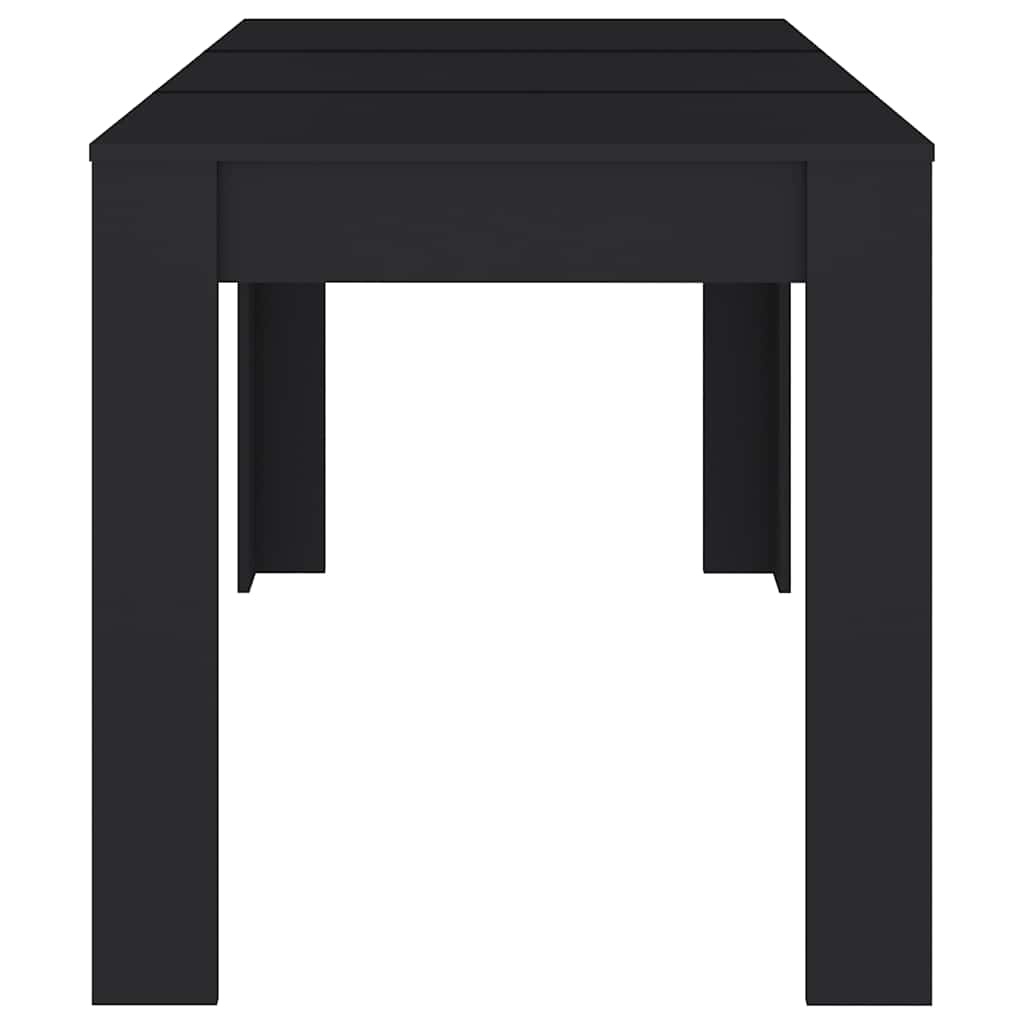 vidaXL Eettafel Zwart 140cm - 42% Korting! (Outlet)