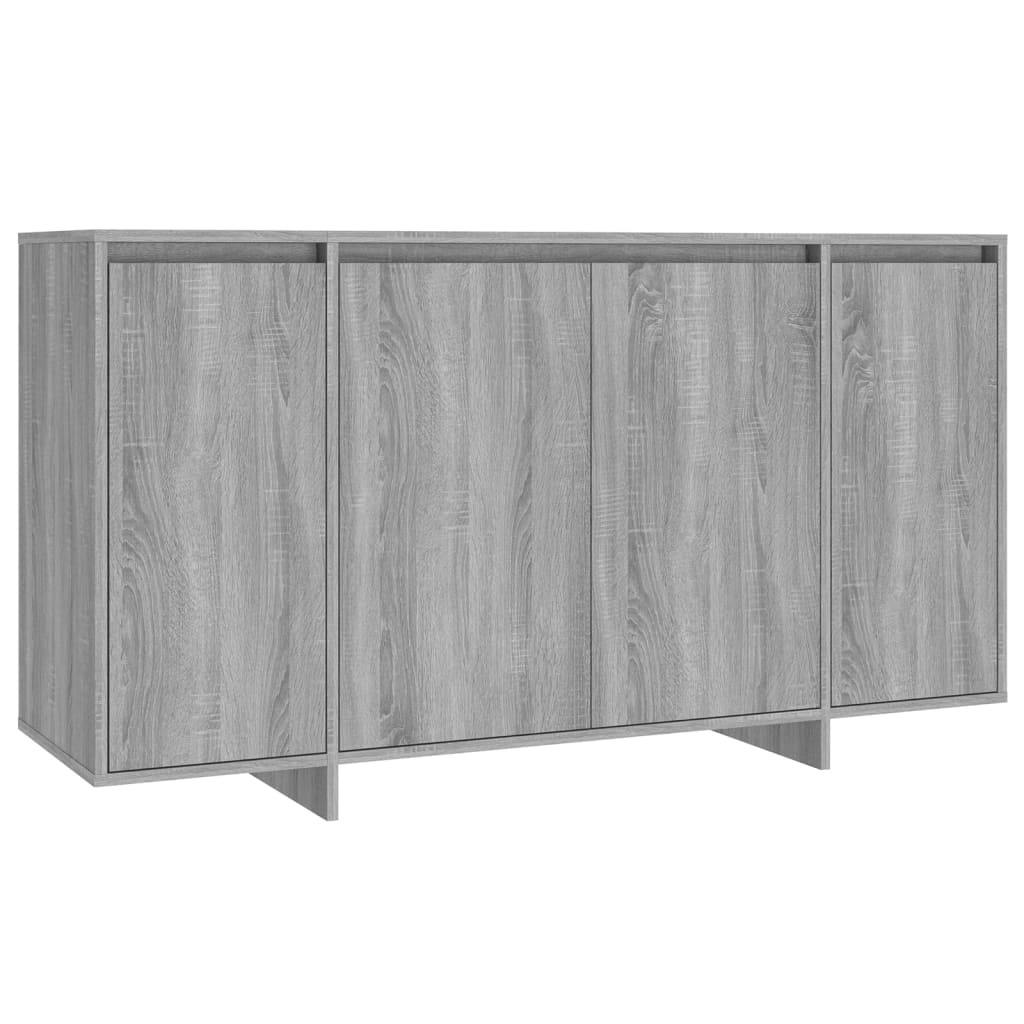 Dressoir Grijs Sonoma Eiken 135cm - 41% Korting!