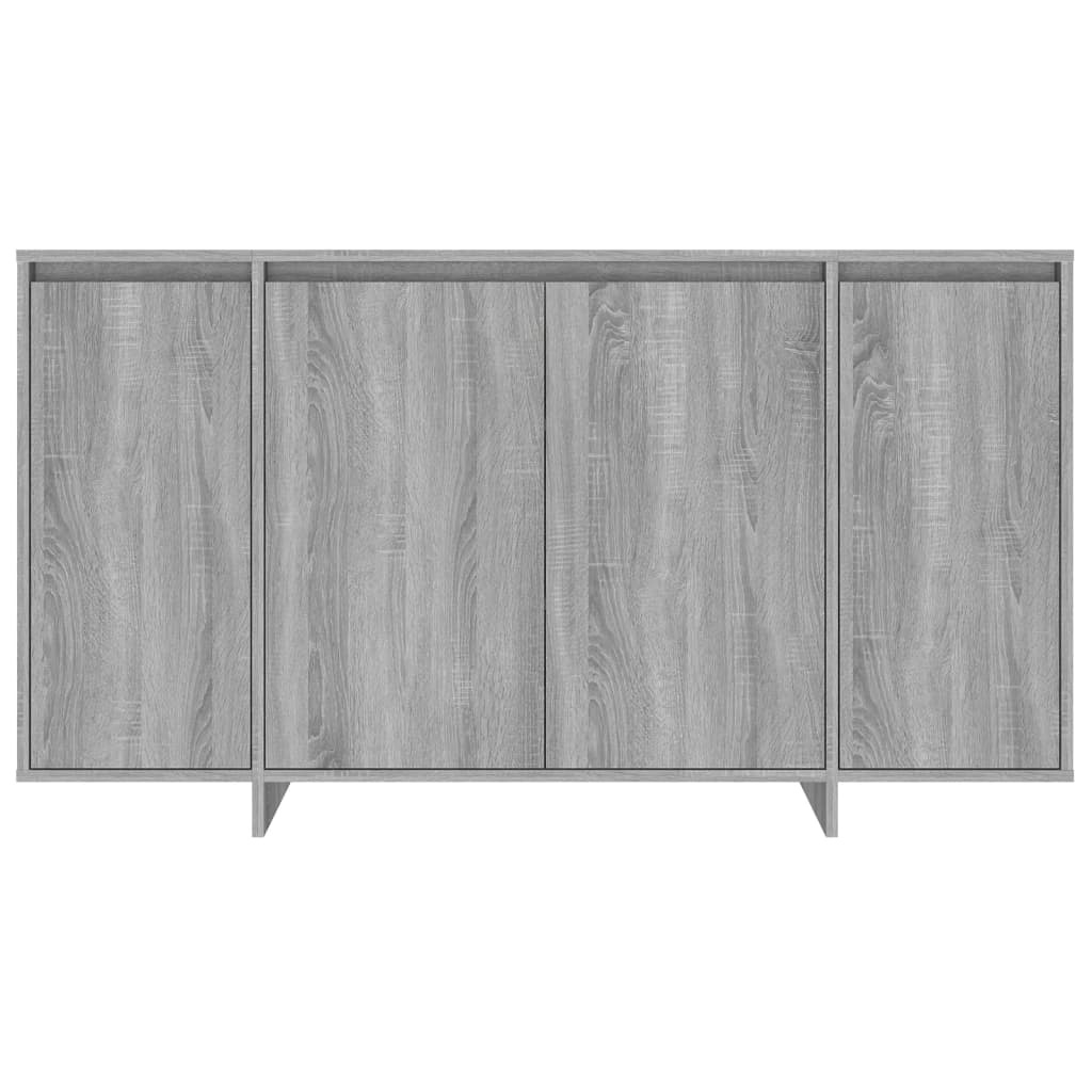 Dressoir Grijs Sonoma Eiken 135cm - 41% Korting!