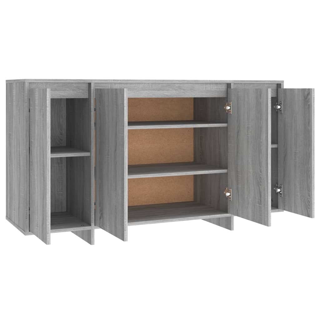 Dressoir Grijs Sonoma Eiken 135cm - 41% Korting!