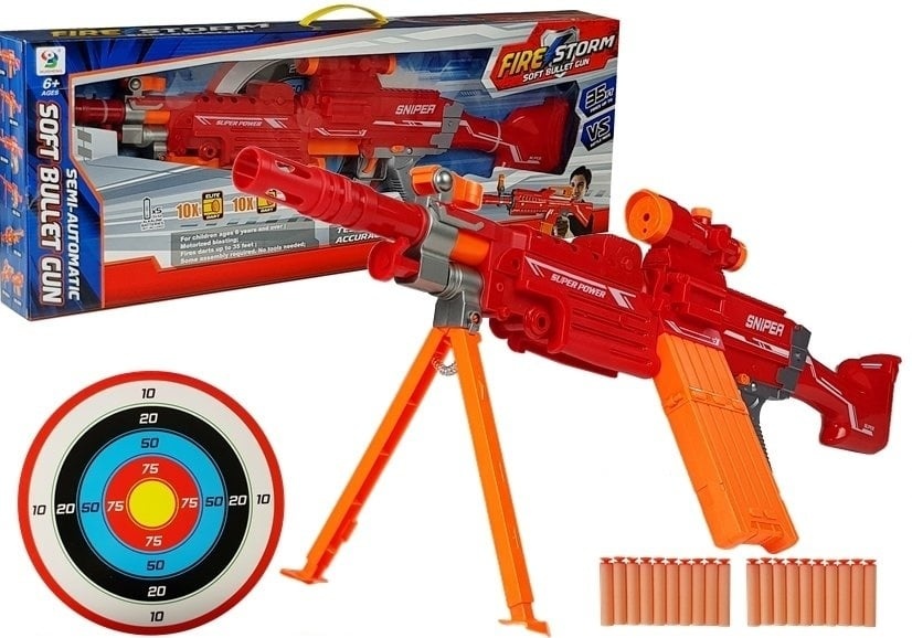 NERF Fire Storm Sniper - 75cm + Schietschijf - 50% Korting!