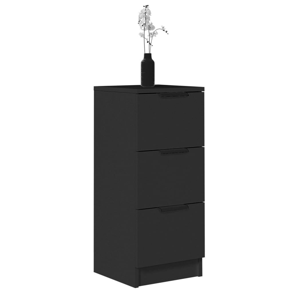 vidaXL Dressoirs (2x) Zwart 30x30x70cm - 42% Korting!