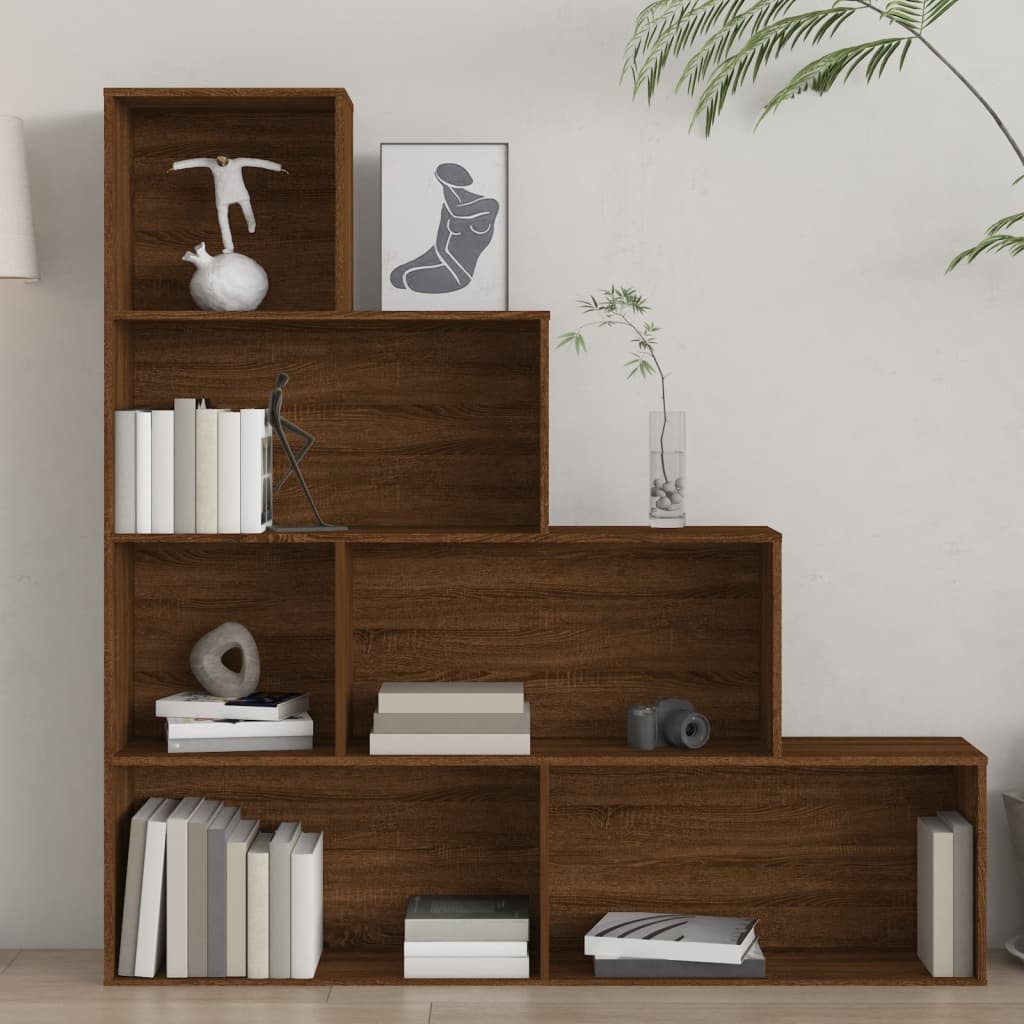 vidaXL Boekenkast Bruin Eiken - 155cm - 42% Korting!