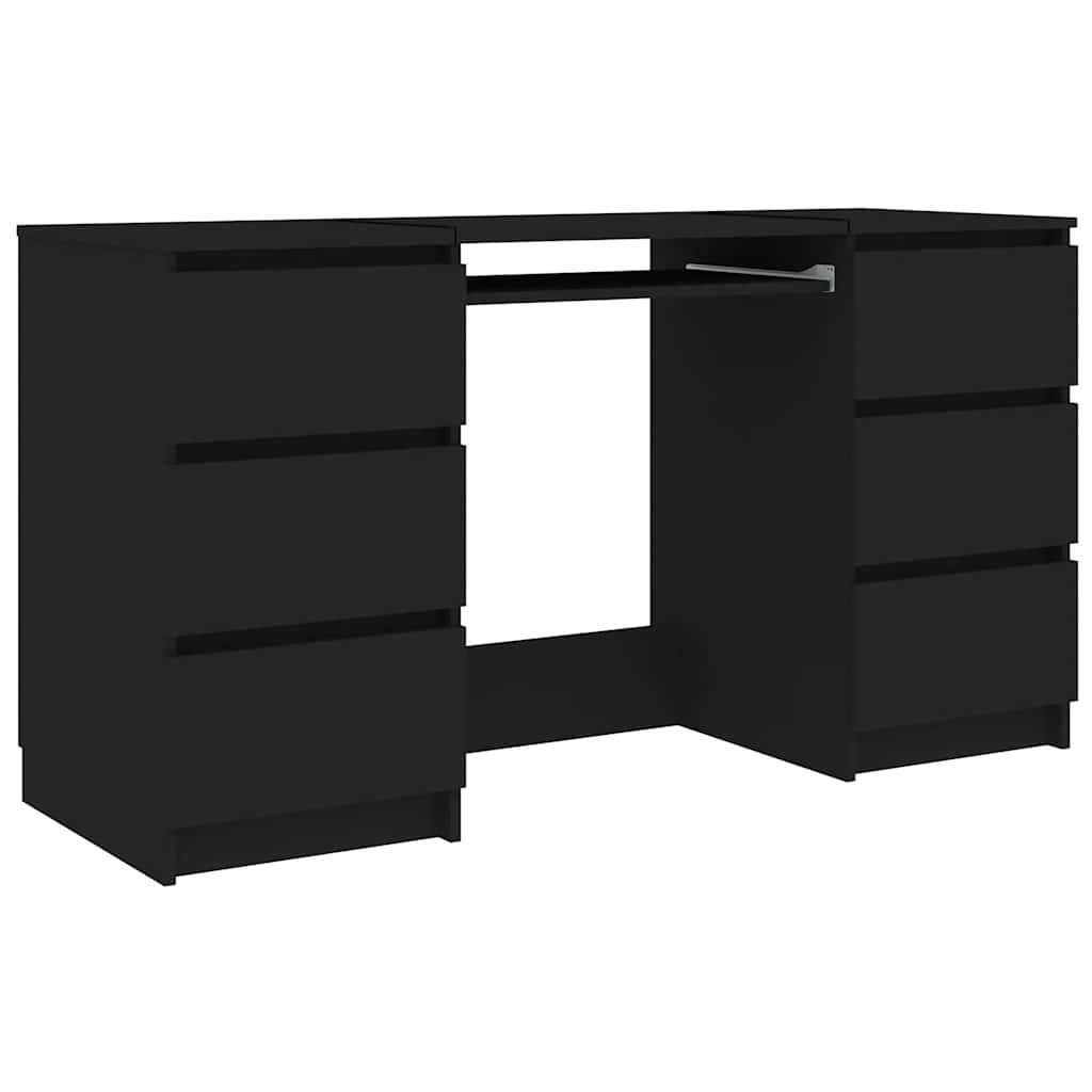 vidaXL Bureau Zwart 140cm - 41% Korting! (Lichte Gebruikssporen)