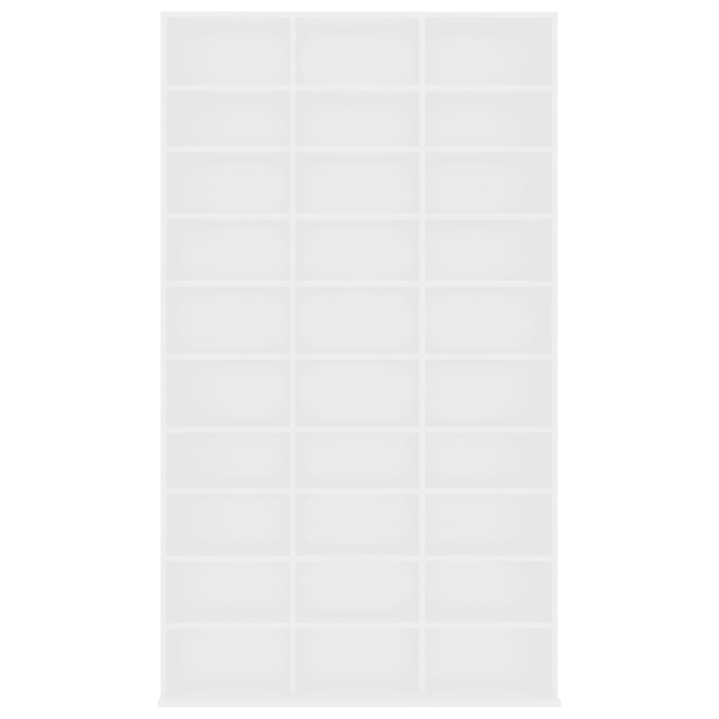 CD-kast Wit Bewerkt Hout 102cm - 47% Korting!