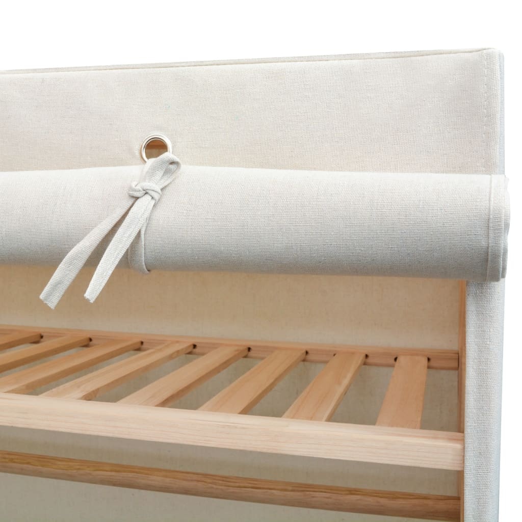 VidaXL Stoffen Kledingkast Grenen 110cm - 47% Korting!