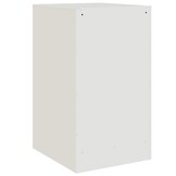 vidaXL Nachtkastje Wit Staal - 34,5x39x62cm - 53% Korting!