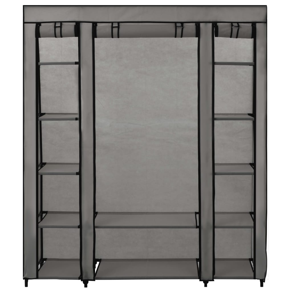 vidaXL Stoffen Kledingkast Grijs 150cm - 47% Korting! *Mogelijk Beschadigd*