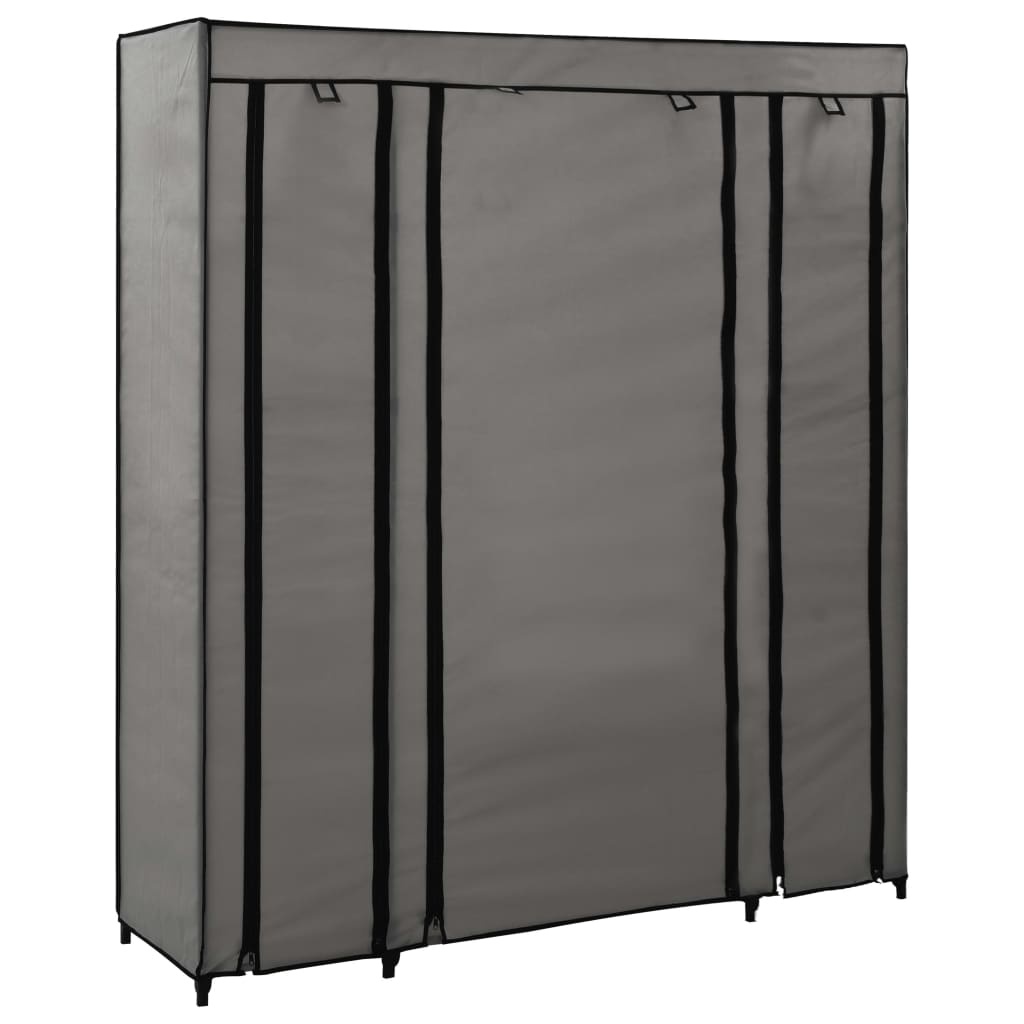 vidaXL Stoffen Kledingkast Grijs 150cm - 47% Korting! *Mogelijk Beschadigd*