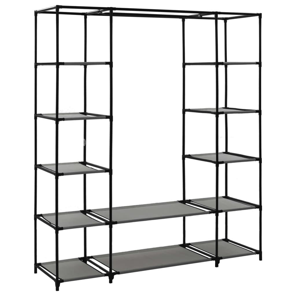 vidaXL Stoffen Kledingkast Grijs 150cm - 47% Korting! *Mogelijk Beschadigd*