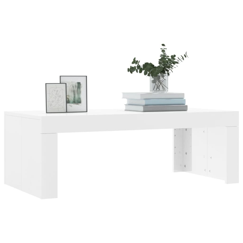 vidaXL Salontafel Wit Hoogglans - 102cm - 35% Korting!