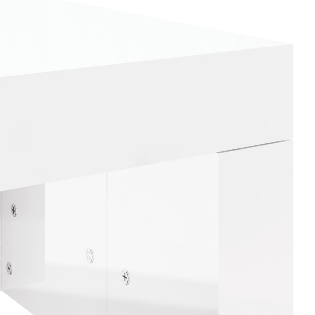 vidaXL Salontafel Wit Hoogglans - 102cm - 35% Korting!