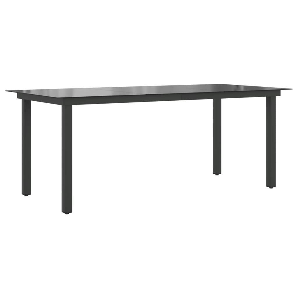 vidaXL Tuintafel Zwart 190cm - 35% Korting!