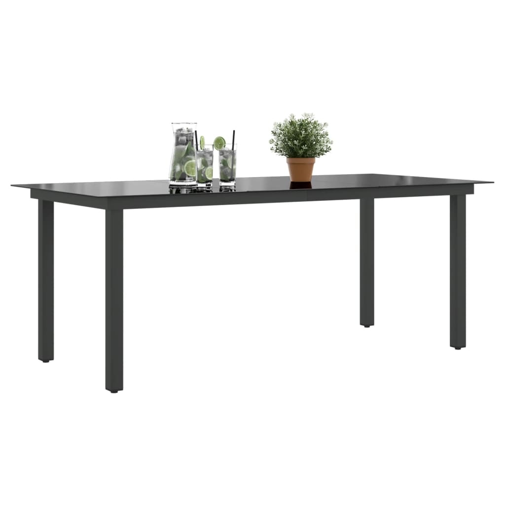 vidaXL Tuintafel Zwart 190cm - 35% Korting!