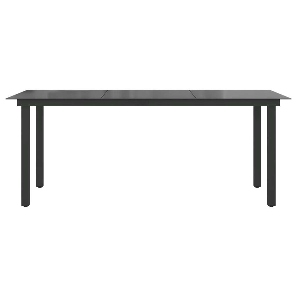 vidaXL Tuintafel Zwart 190cm - 35% Korting!