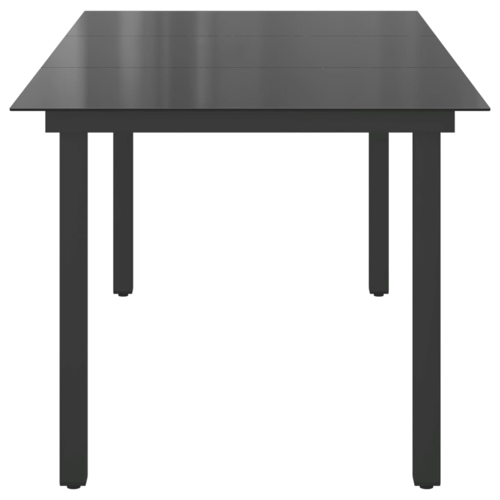 vidaXL Tuintafel Zwart 190cm - 35% Korting!