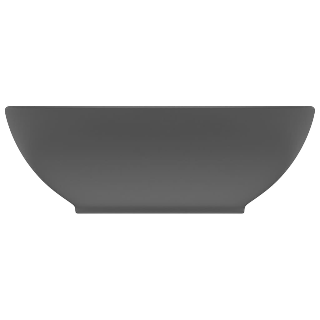 Wastafel Ovaal Donkergrijs 40x33cm - 47% Korting!