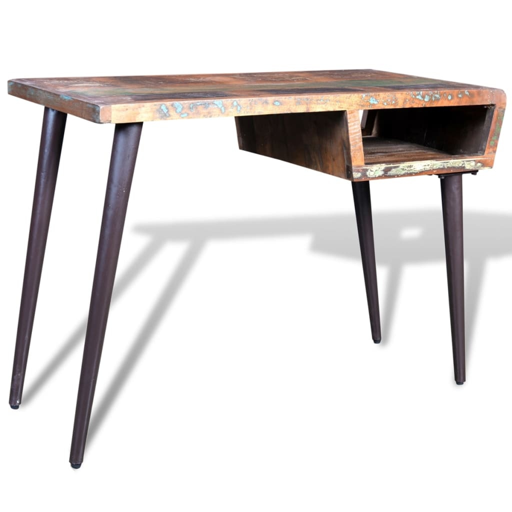 vidaXL Bureau Gerecycled Hout - 47% Korting! Uniek Item