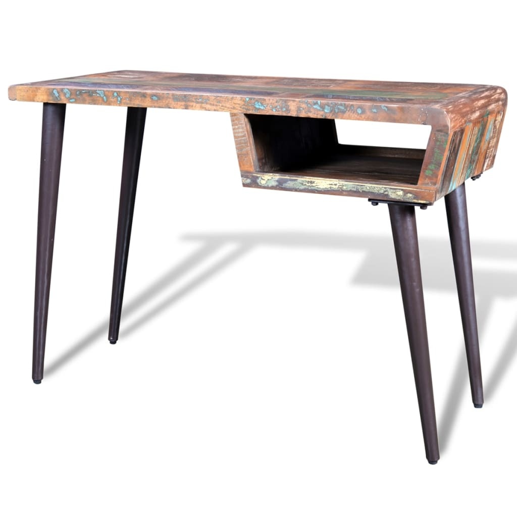 vidaXL Bureau Gerecycled Hout - 47% Korting! Uniek Item