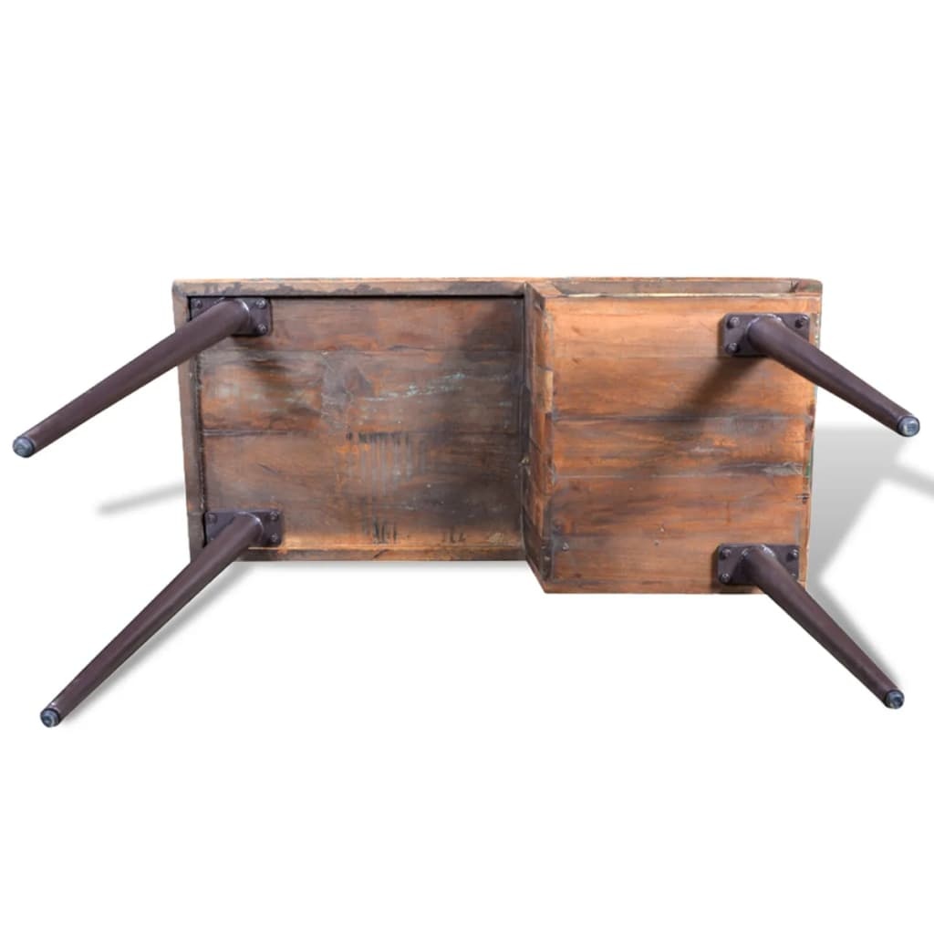 vidaXL Bureau Gerecycled Hout - 47% Korting! Uniek Item
