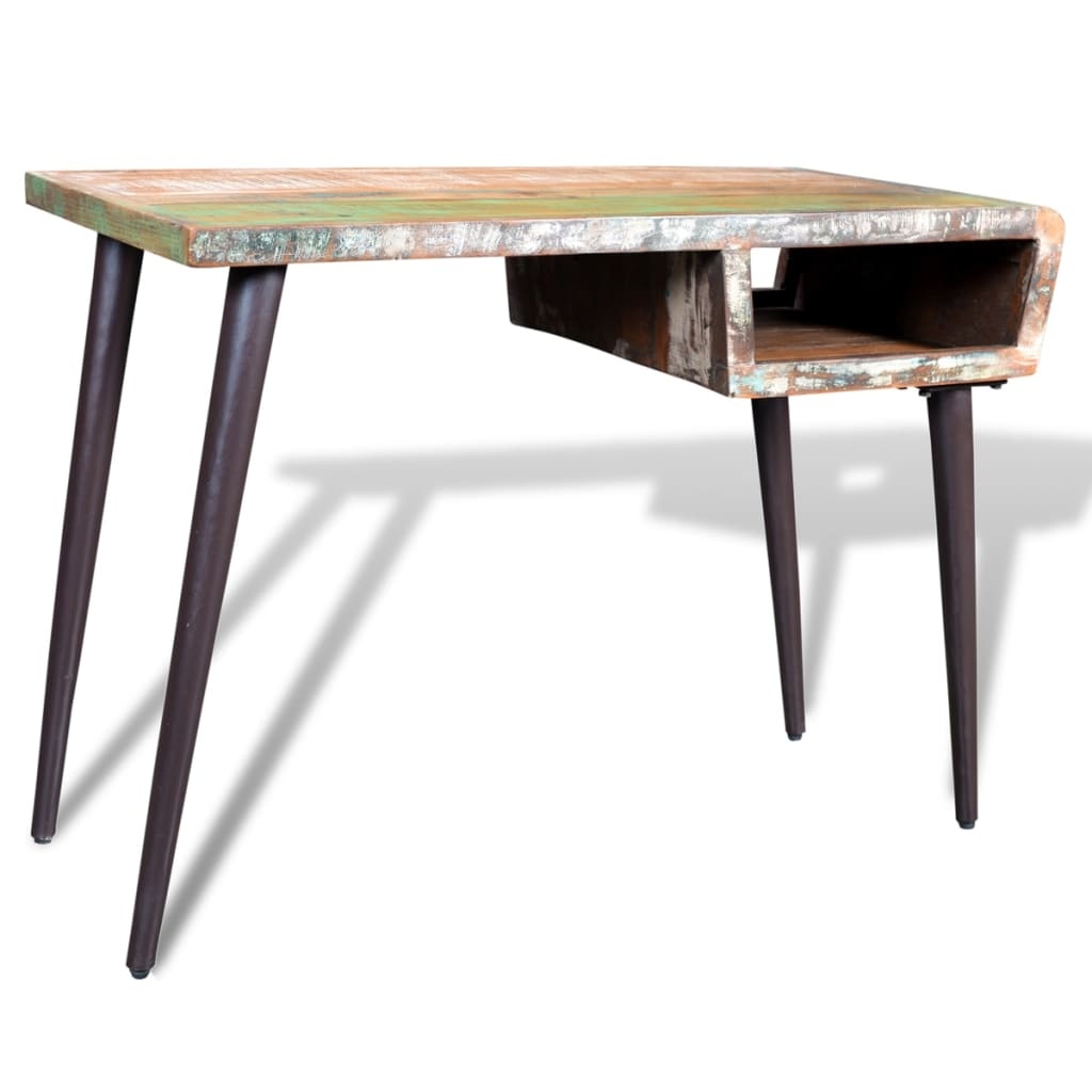 vidaXL Bureau Gerecycled Hout - 47% Korting! Uniek Item