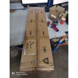 vidaXL Bedframe fluweel roze 80x200 cm