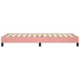 vidaXL Bedframe fluweel roze 80x200 cm