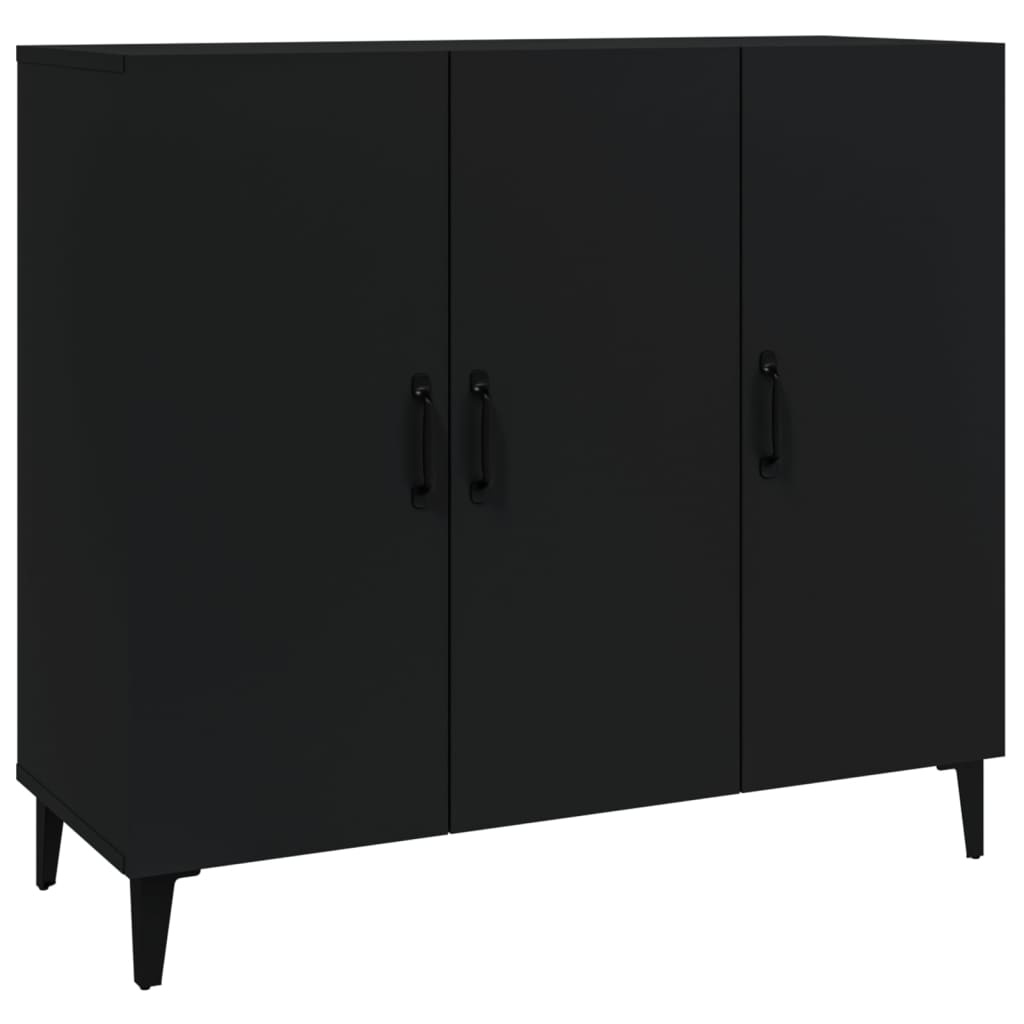Dressoir Zwart Hout 90cm - 35% Korting! Showroommodel