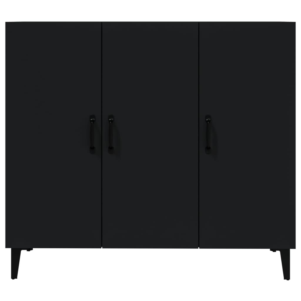 Dressoir Zwart Hout 90cm - 35% Korting! Showroommodel