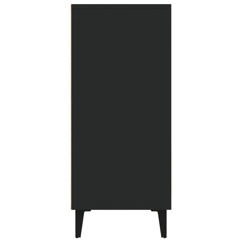 Dressoir Zwart Hout 90cm - 35% Korting! Showroommodel